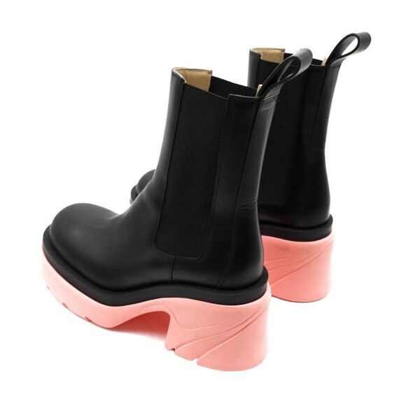 Wardrobe 02 Flash Contrast-Sole Tire Ankle Boots - Picture 6 of 8